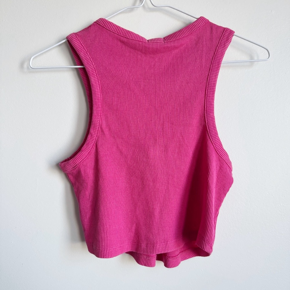 GARAGE | Ribbed Henley Tank - Picture 2 of 5